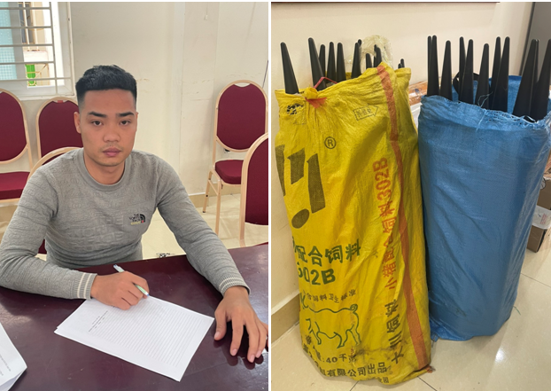 Công an huyện Tiên Lãng: Bắt quả tang đối tượng tàng trữ  27,44 kg pháo hoa nổ